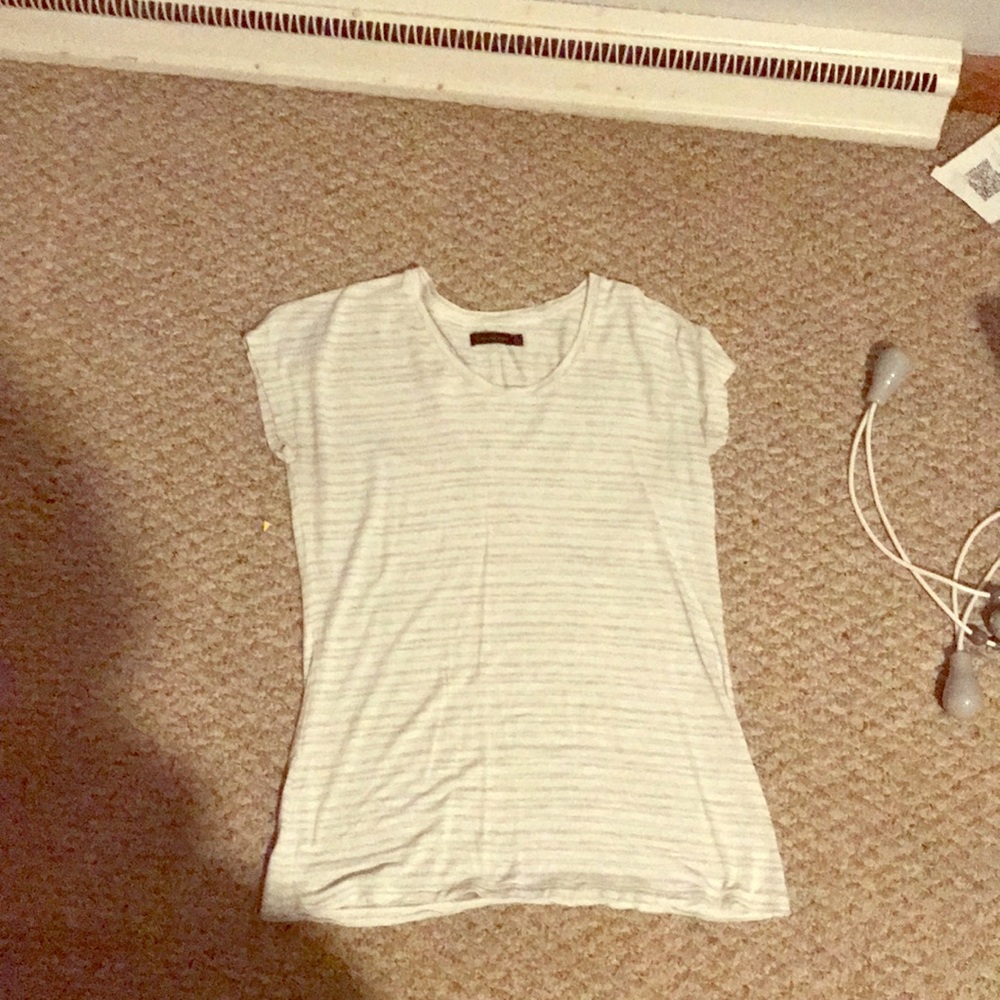 White and grey tee shirt